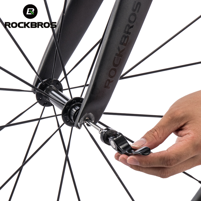 Dynamo Hub Front - Rockbros-クイックリリース自転車ホイールハブ,フロントおよびリアqr串,mtbロードバイクレバーアクスル