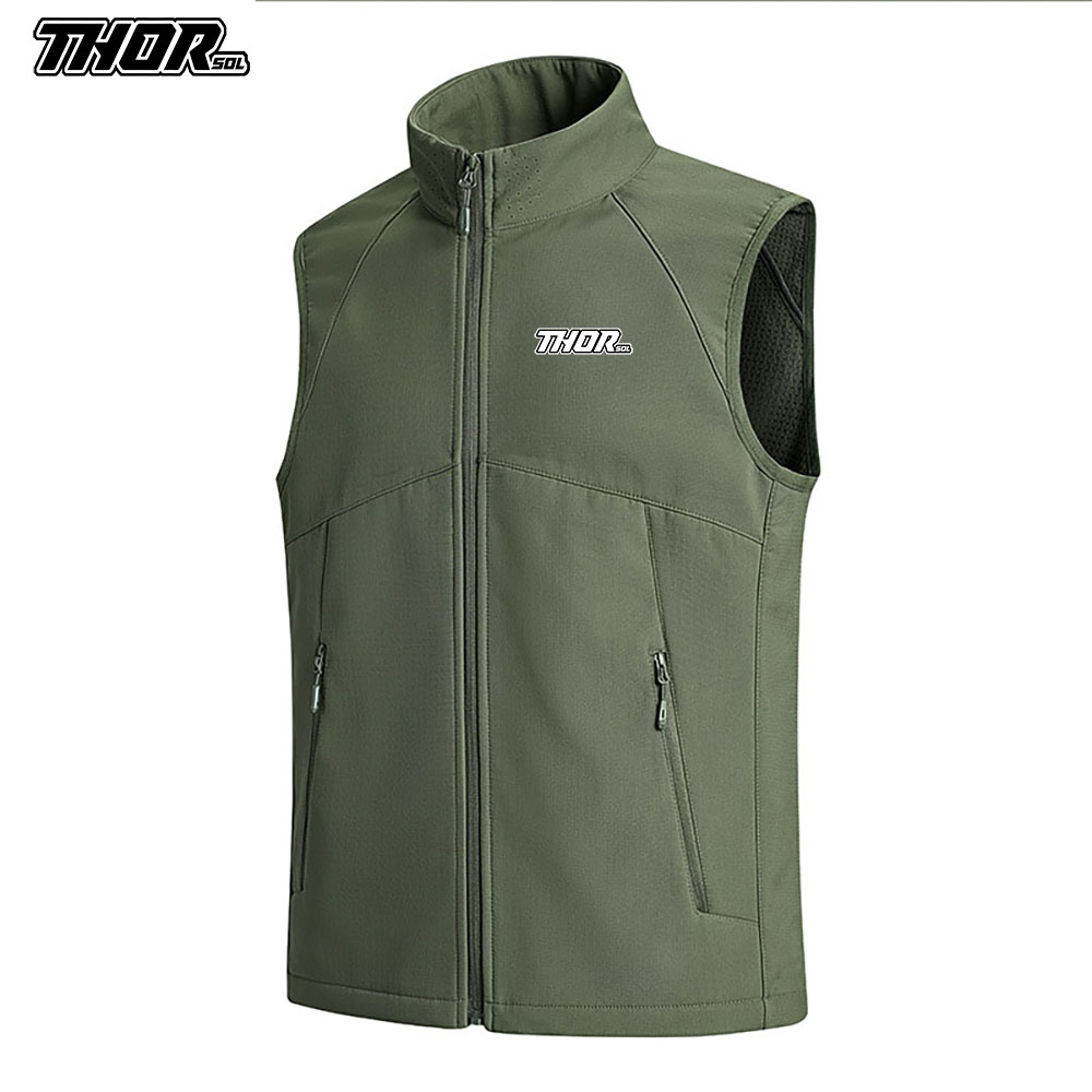 Cycling Commuter Jacket - THORSOL 冬サイクリングベスト防風男性 MTB ジレ Chaleco Ciclismo