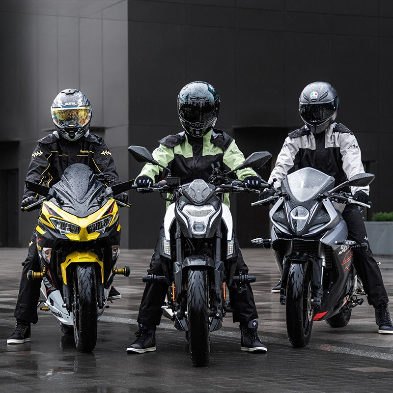 Cycling Commute Pants - オックスフォード製バイク用レインスーツ 防水ジャケット＆パンツセット 高耐久性 サイクリング 配達 通勤