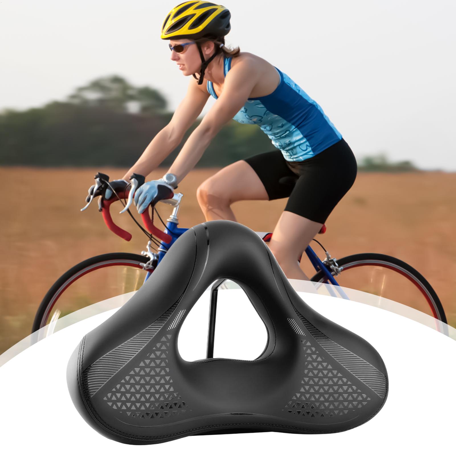 自転車用シートクッション 快適な滑り止めサドル 中空サイクリ - Cycling Commute Distance のレビューと価格