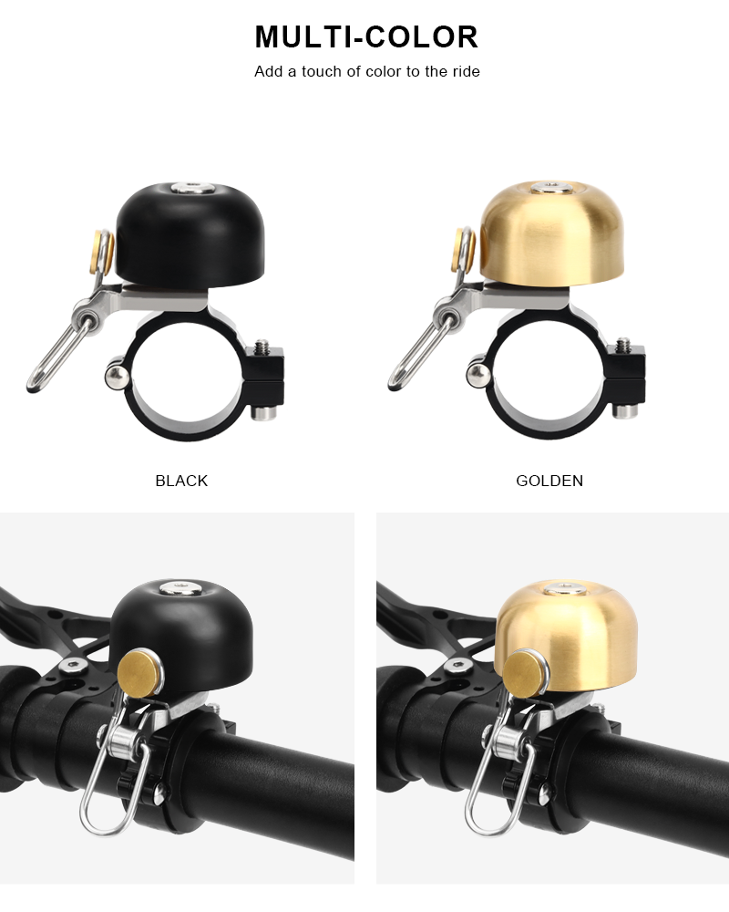 レトロ自転車ベル銅クラシッククリア大音量 MTB マウンテン - Bell Handlebar Ring のレビューと価格