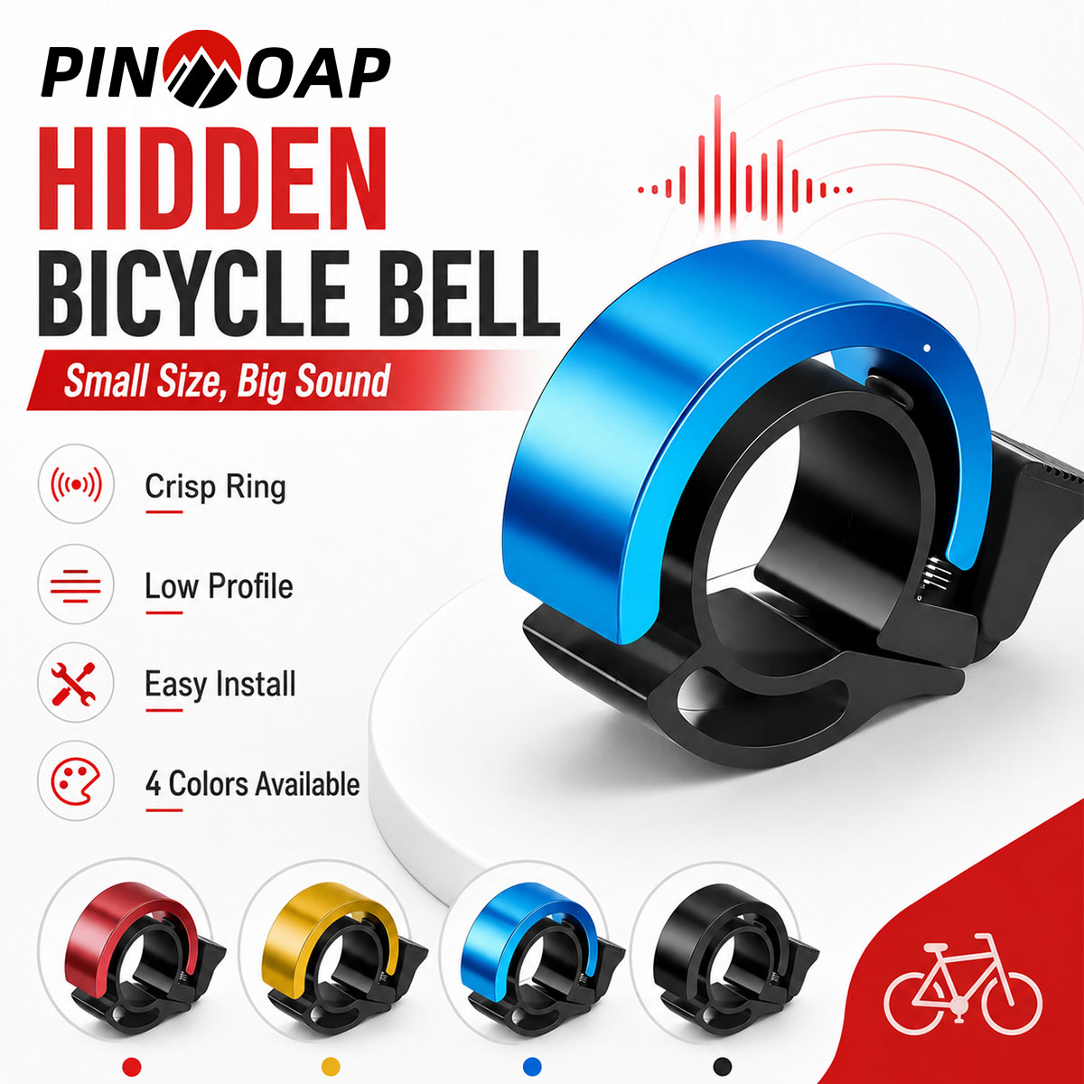 PINMOAP 1PC 自転車目に見えないベル隠しハンドルバ - Bell Handlebar Ring のレビューと価格