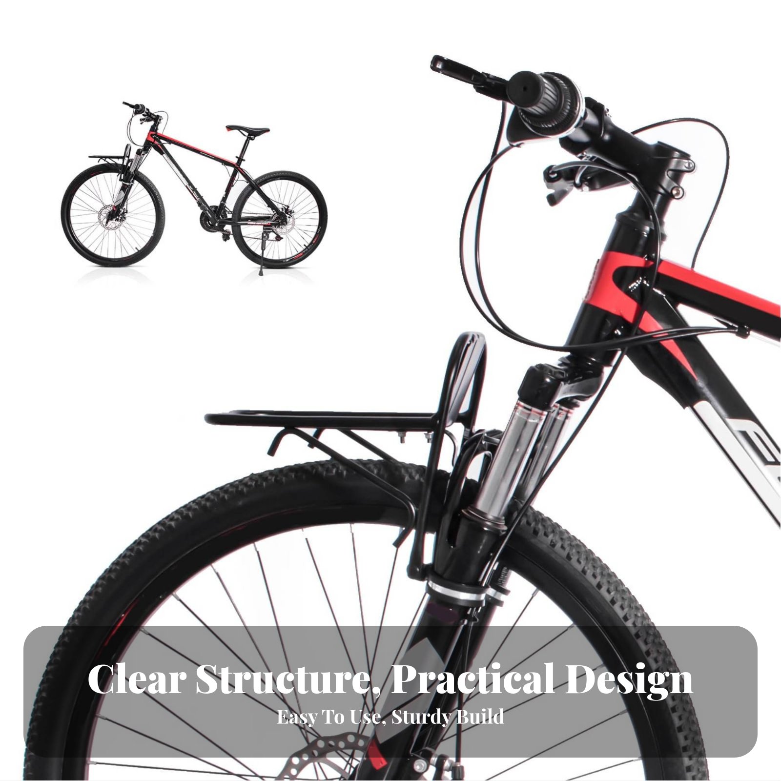 サイクルフロントラック アルミ合金構造 フロントバイク荷物ラ - Cargo Rack Aluminum のレビューと価格