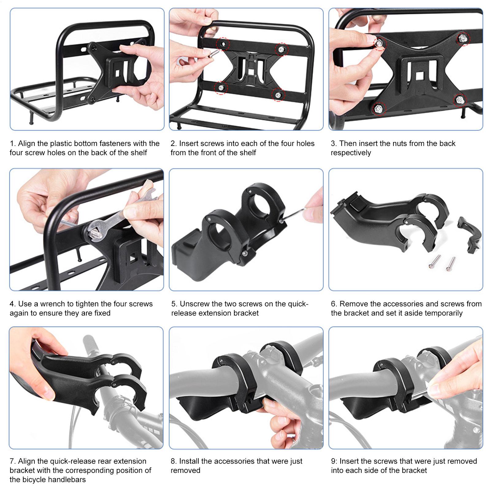 フロントバイクラッククイックリリースホルダーバイクカーゴラッ - Cargo Rack Aluminum のレビューと価格