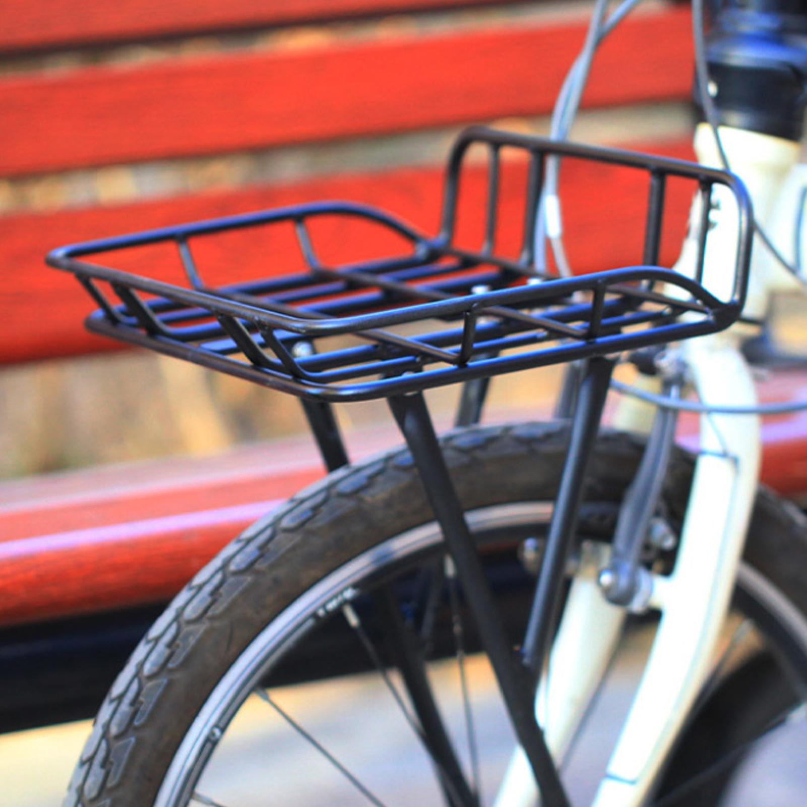 クイックリリース式フロントバイクバスケット 大容量メタルカー - Cargo Rack Aluminum のレビューと価格