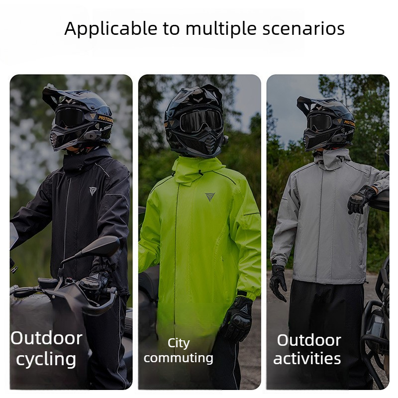 バイク用レインスーツ 防水ジャケットとパンツセット アウトド - Cycling Commute Pants のレビューと価格