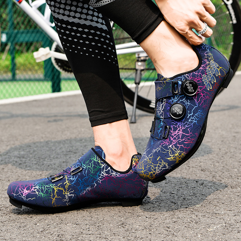 新しい通気性プロサイクリングシューズユニセックスロードバイク - Cycling Commuter Shoes のレビューと価格