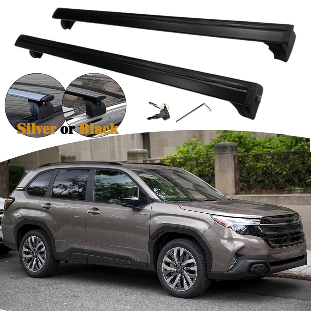 2 個のアルミ製調整可能なクロスバー、スバルフォレスタースポ - Cargo Rack Aluminum のレビューと価格