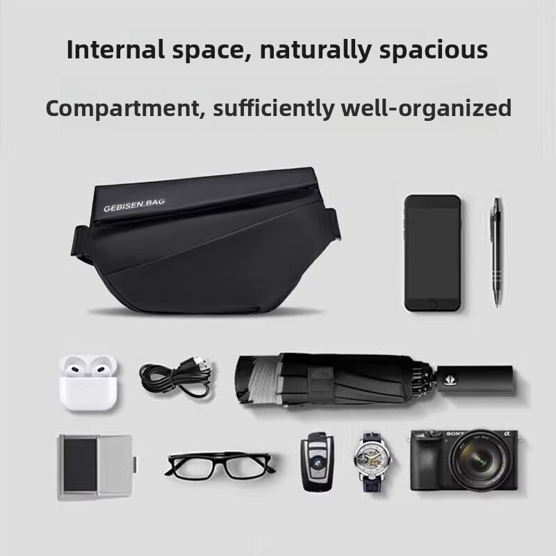 磁気バックル付きメンズクロスボディバッグ、通勤、サイクリング - Cycling Commute Bag のレビューと価格