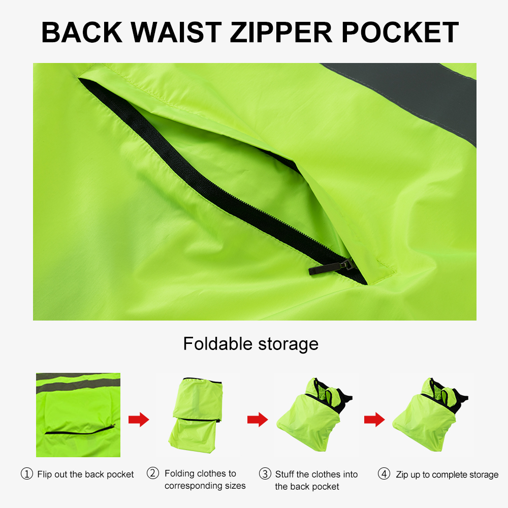 HISERWA サイクリングウインドブレーカー防風防水反射自 - Cycling Commuter Jacket のレビューと価格